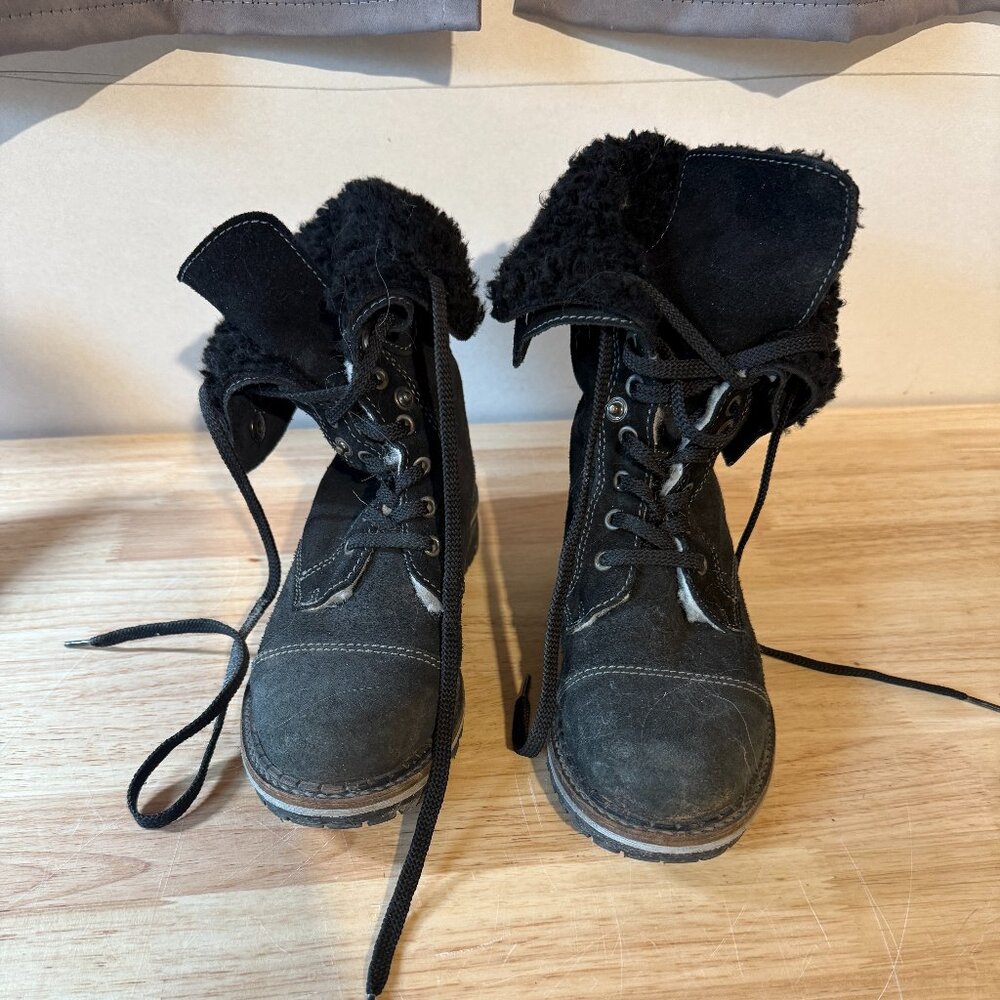 Womens Winter Burnie Dress Lace-up Lined Boot